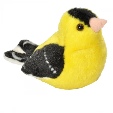 American Goldfinch - Audubon Stuffed Animal (with Bird Song)