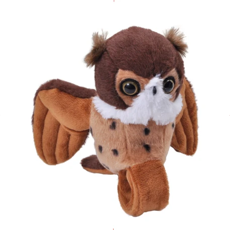 Great Horned Owl Wrist Band Plush with Song