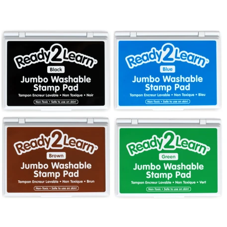 Jumbo Washable Ink Pads: Blue – Steps to Literacy