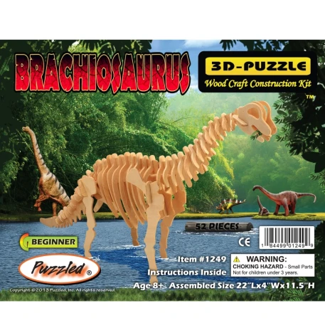 Brachiosaurus 3D Wooden Puzzle