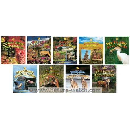 Food Chain Book Set - Animal Food Chains Biology Diagrams