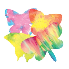 Color Diffusing Paper Butterflies