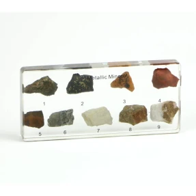 Metallic Minerals Acrylic Block